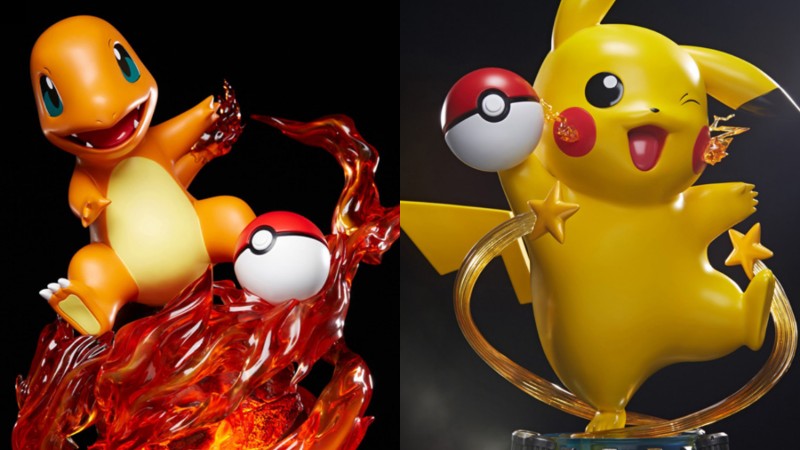 Incredible Pokémon Pikachu And Charmander “Life-Sized” Statues Revealed